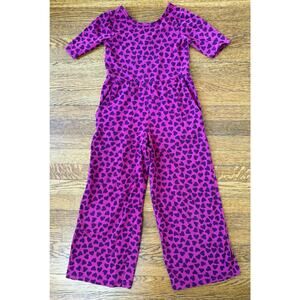 Tea Collection Girls' Hearts Pants Romper Size 7